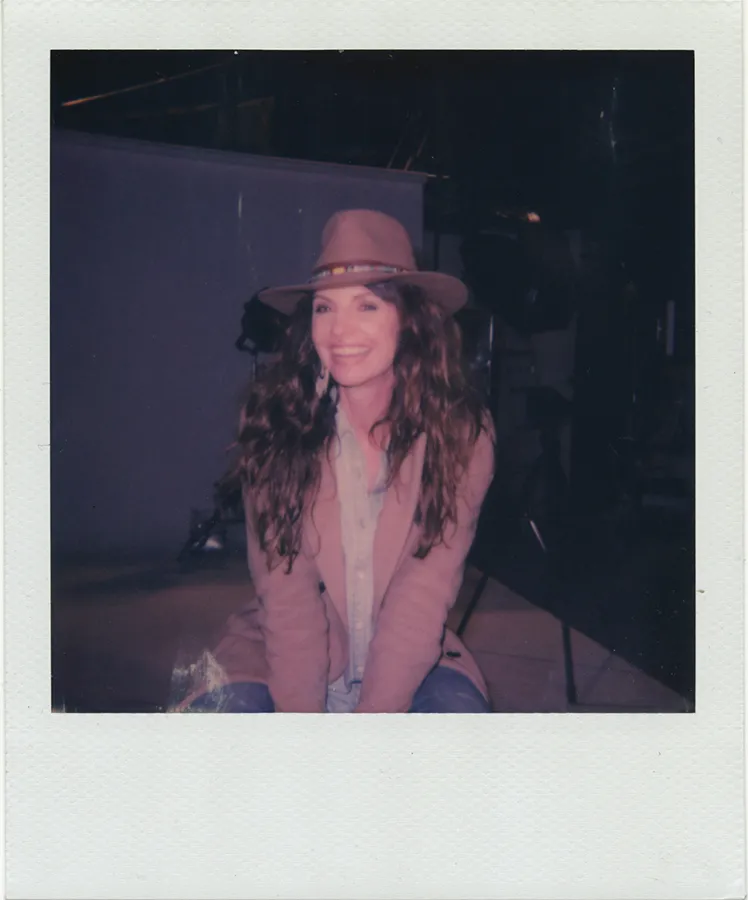 polaroid of photographer Mary Ellen Matthews